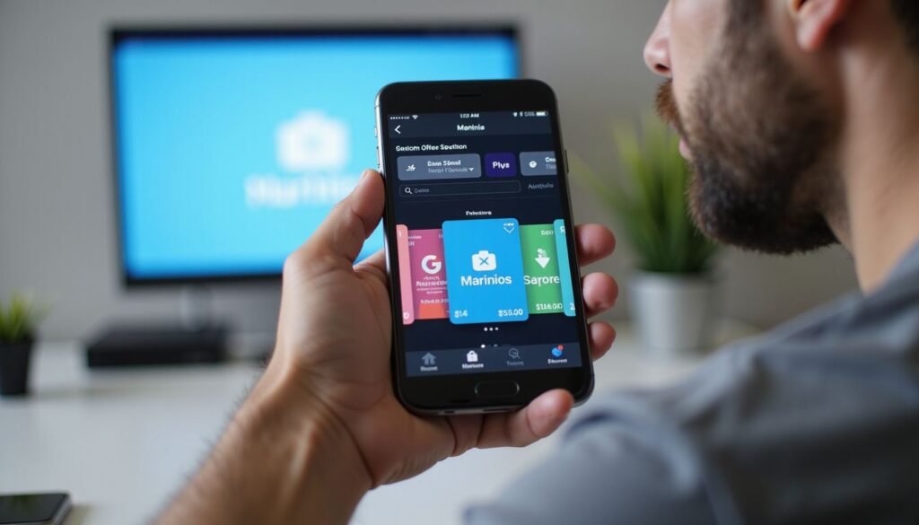 best iptv — Close‑up of Marinios IPTV mobile app displaying subscription options