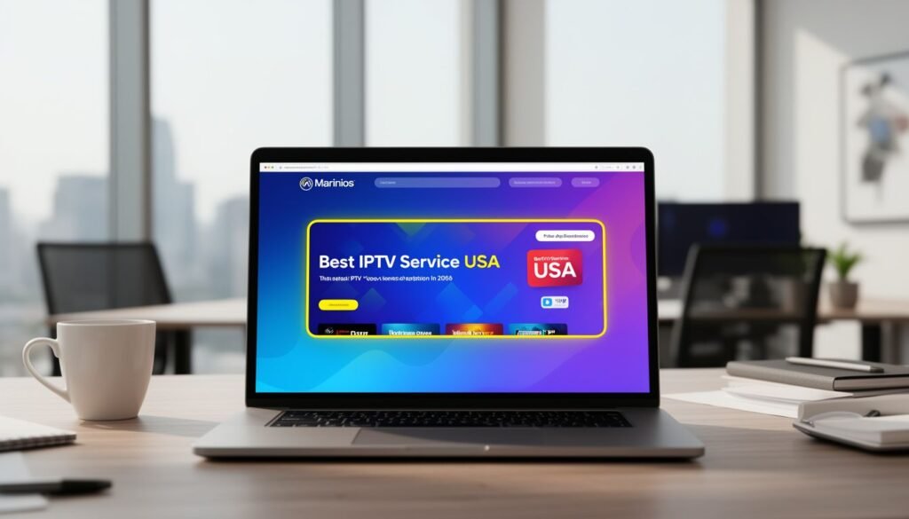 Screenshot of Marinios IPTV dashboard showing best iptv service usa subscription options