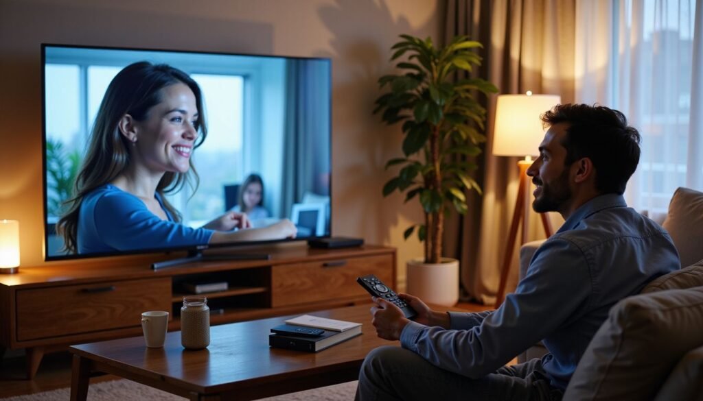 User testing 1080p IPTV adult XXX stream on a smart TV with minimal buffering